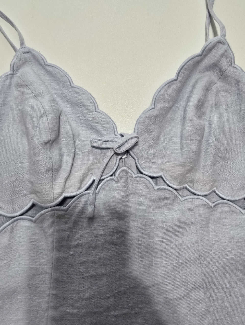LoveShackFancy Sydow Dress Casual V-neck Sleeveless Size 2 - Picture 4 of 16